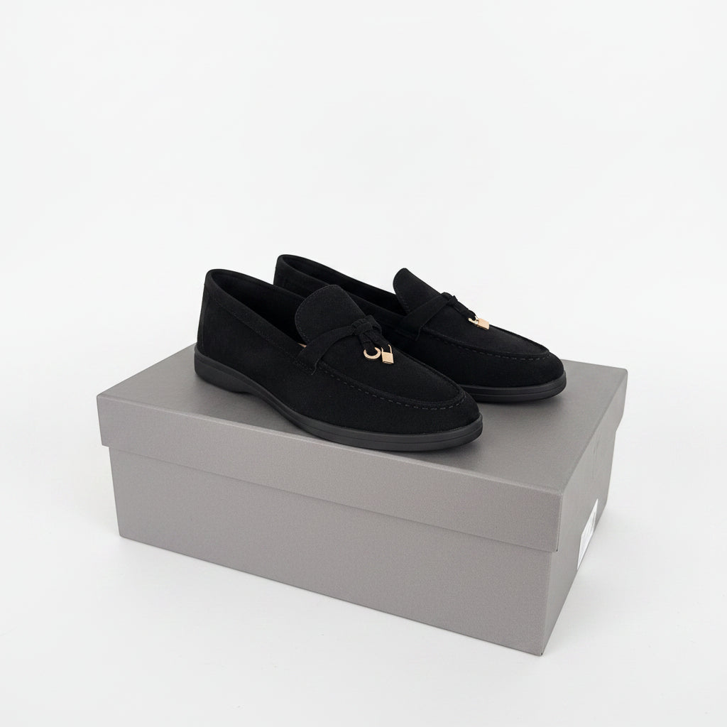 Mocasines negros elegantes