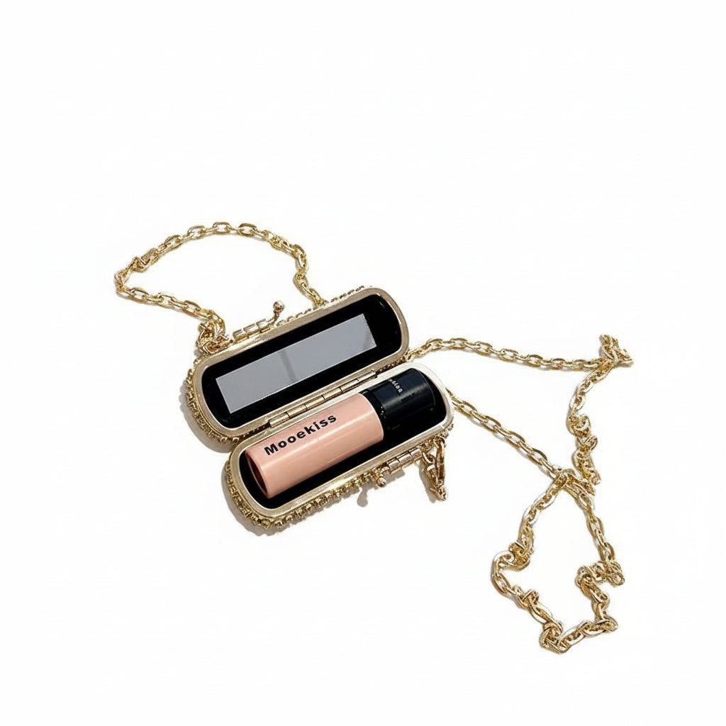 Clutch mini elegante para barra de labios