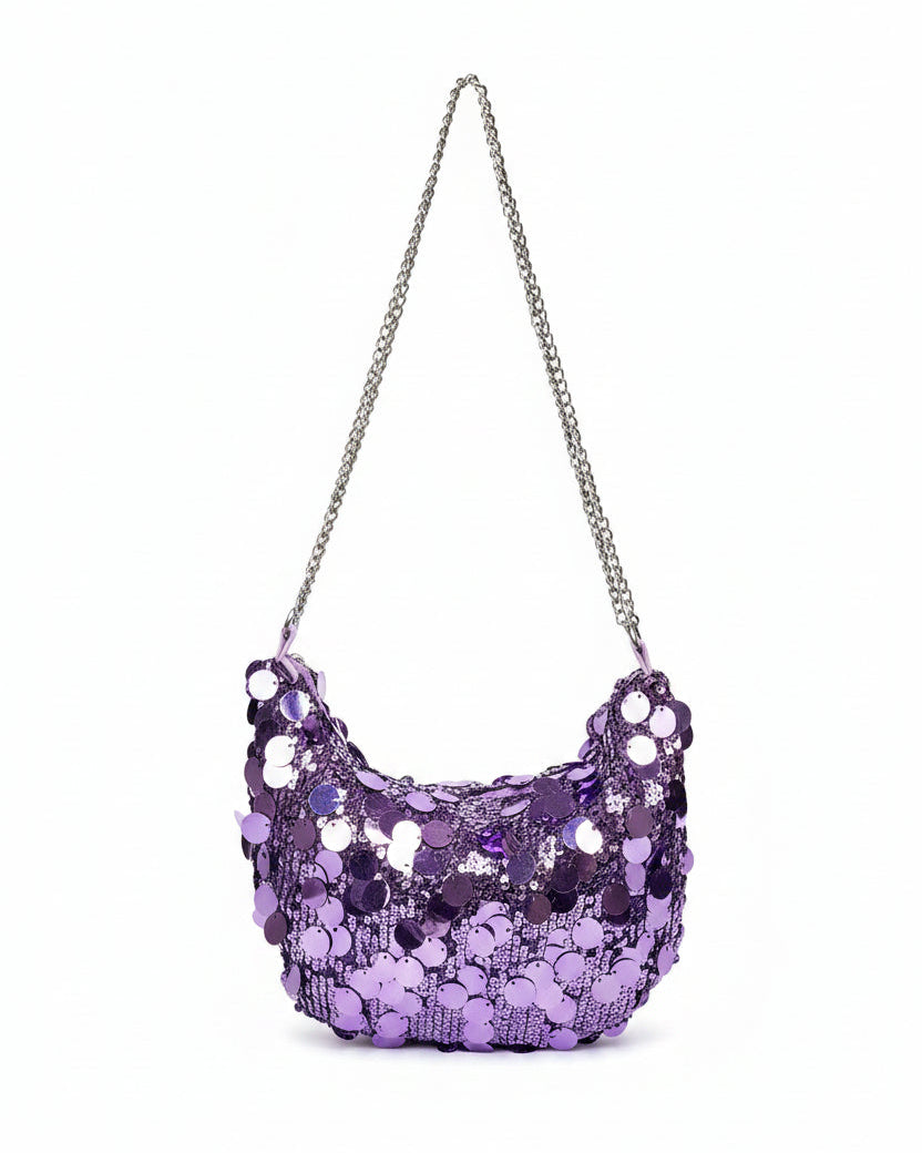 Bolso Brillante con Purpurina