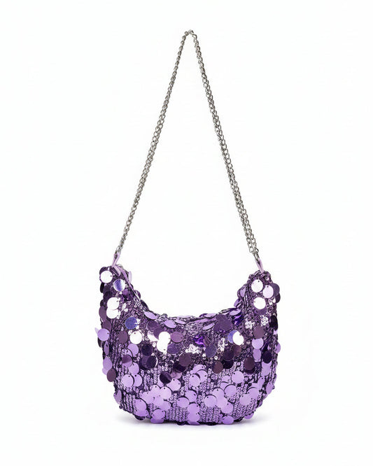 Bolso Brillante con Purpurina