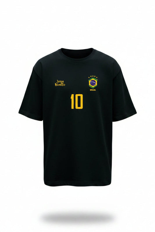 RAUL- CAMISETA NEGRA HOMBRE BRASIL