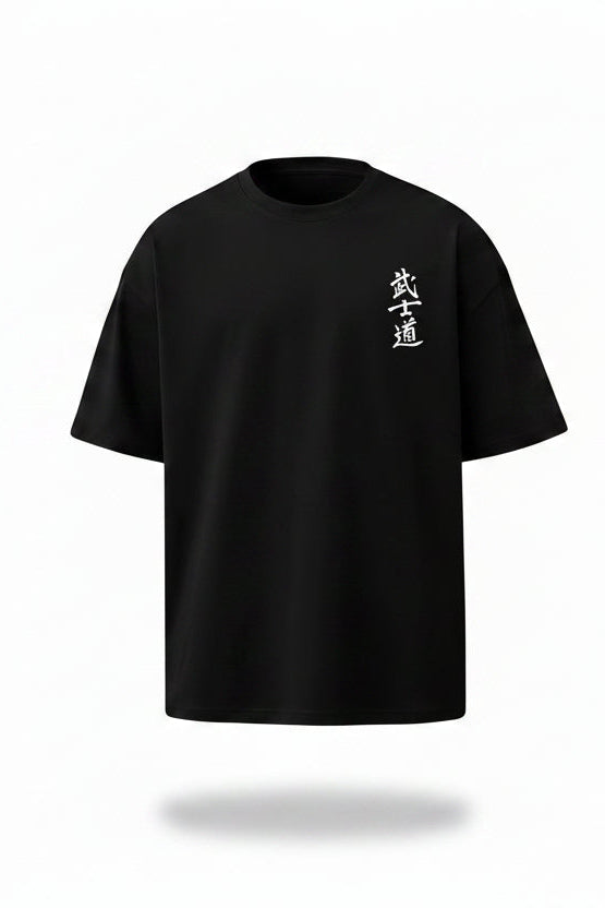 ZANNO- Camiseta negra para hombre con diseño japonés